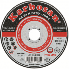 Karbosan 115*1,0*22 İnox Thinline Kesici